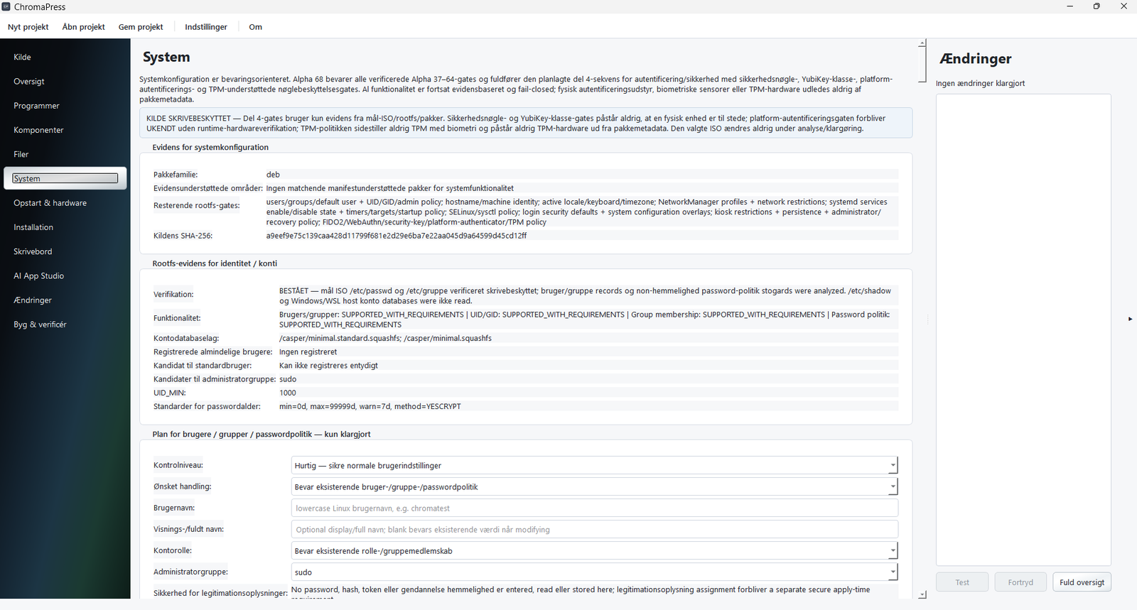 ChromaPress system configuration