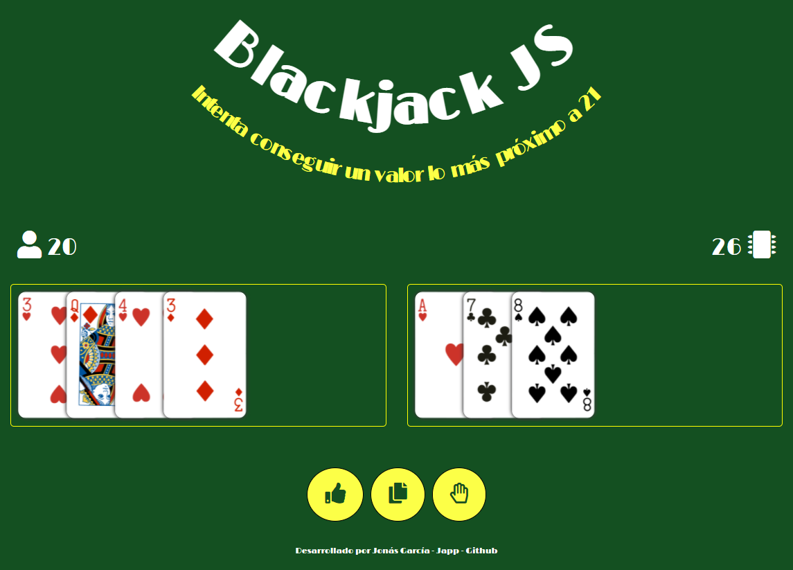 Juego Blackjack