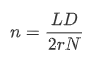 Lander-Waterman equation