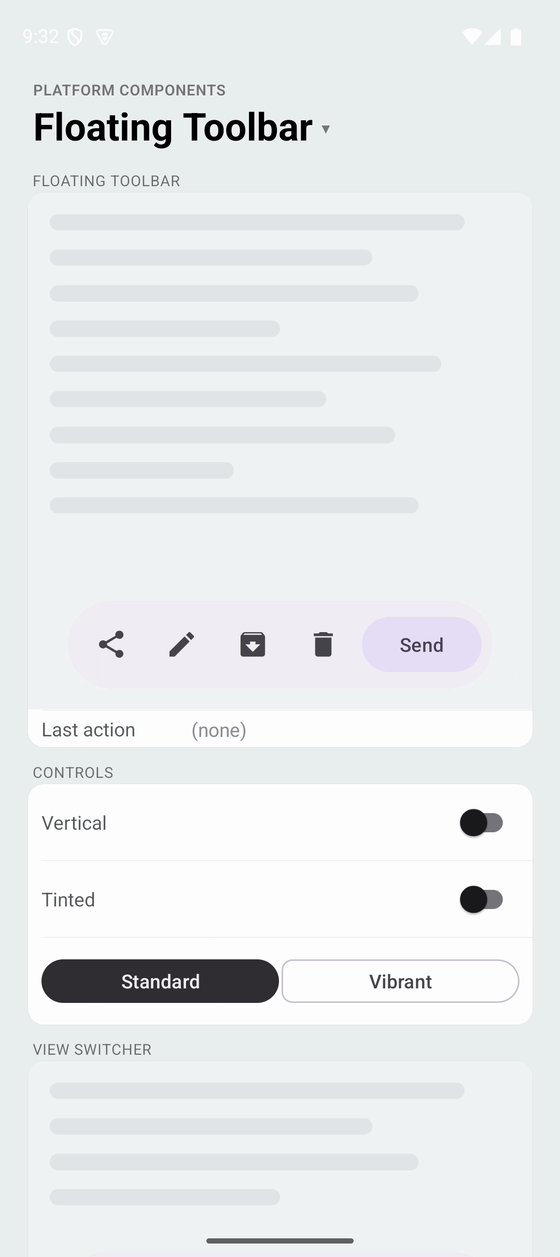 FloatingToolbar on Android