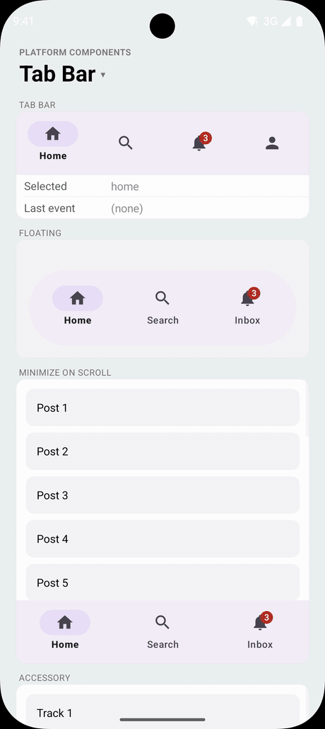 TabBar on Android