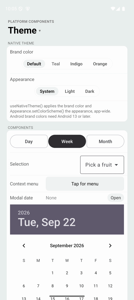 Brand color and dark mode on Android