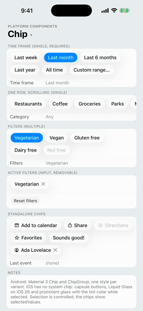 Chip on iOS