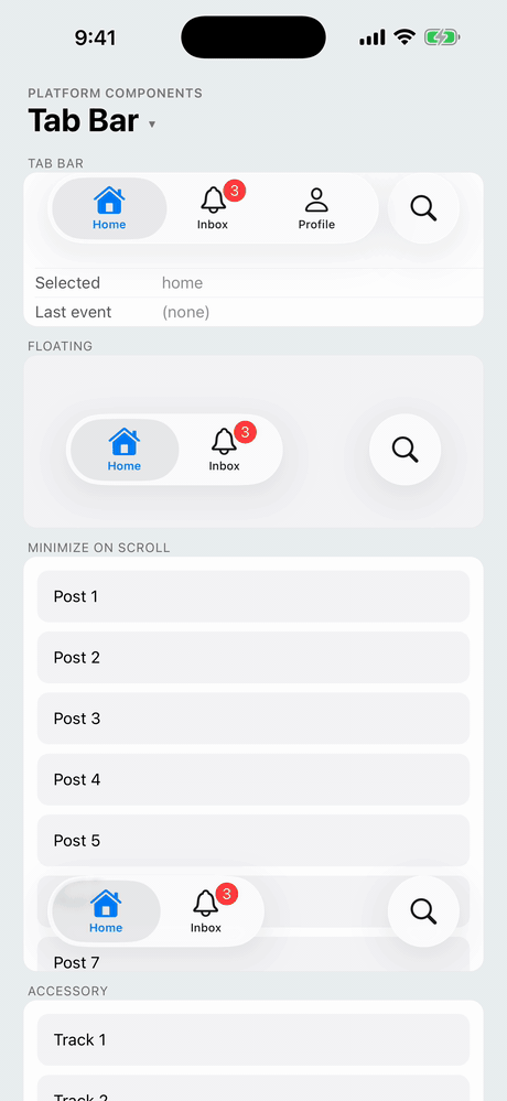 TabBar on iOS