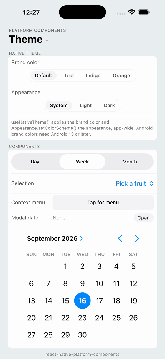 Brand color and dark mode on iOS