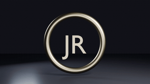 a spinning logo ring