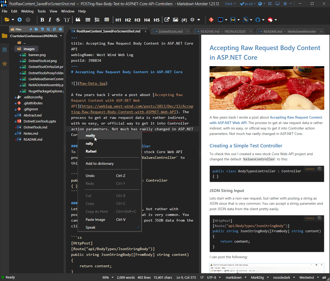 Markdown Monster Screen Shot