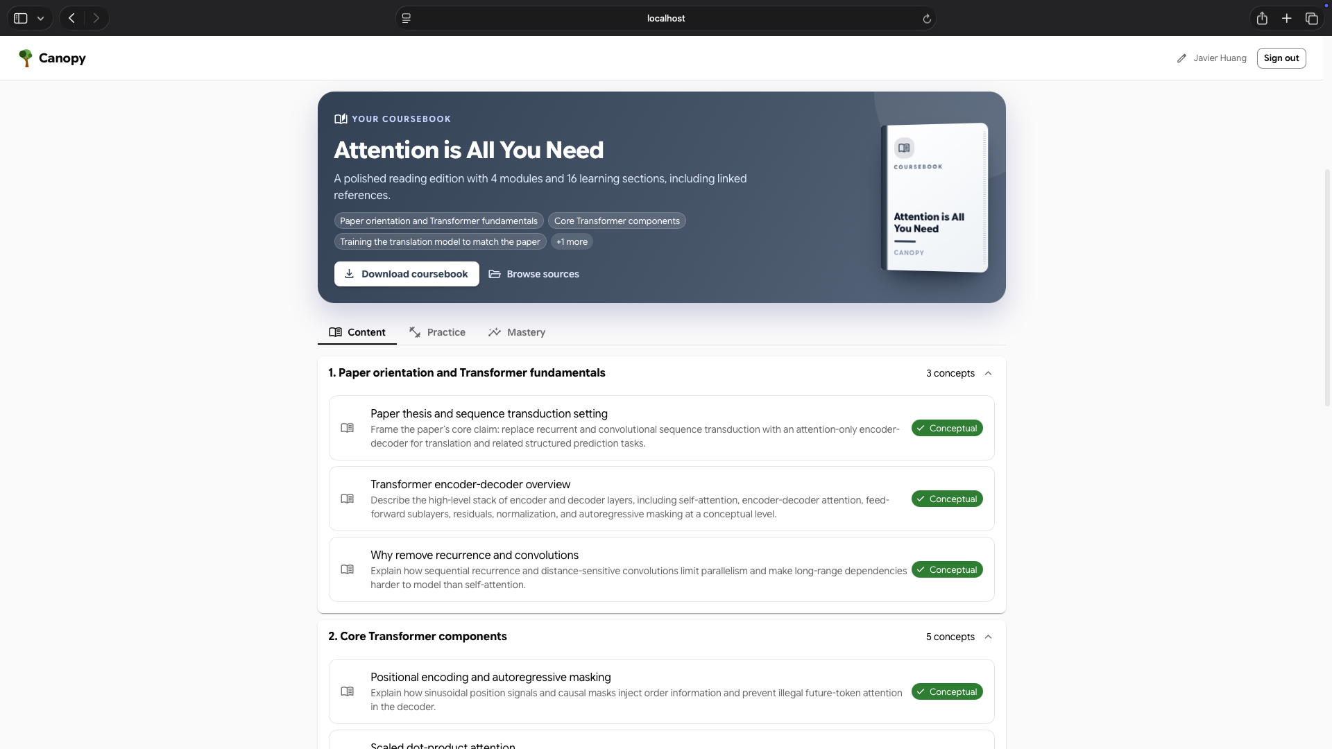 Canopy: AI Course Generation & Mastery Platform thumbnail 3
