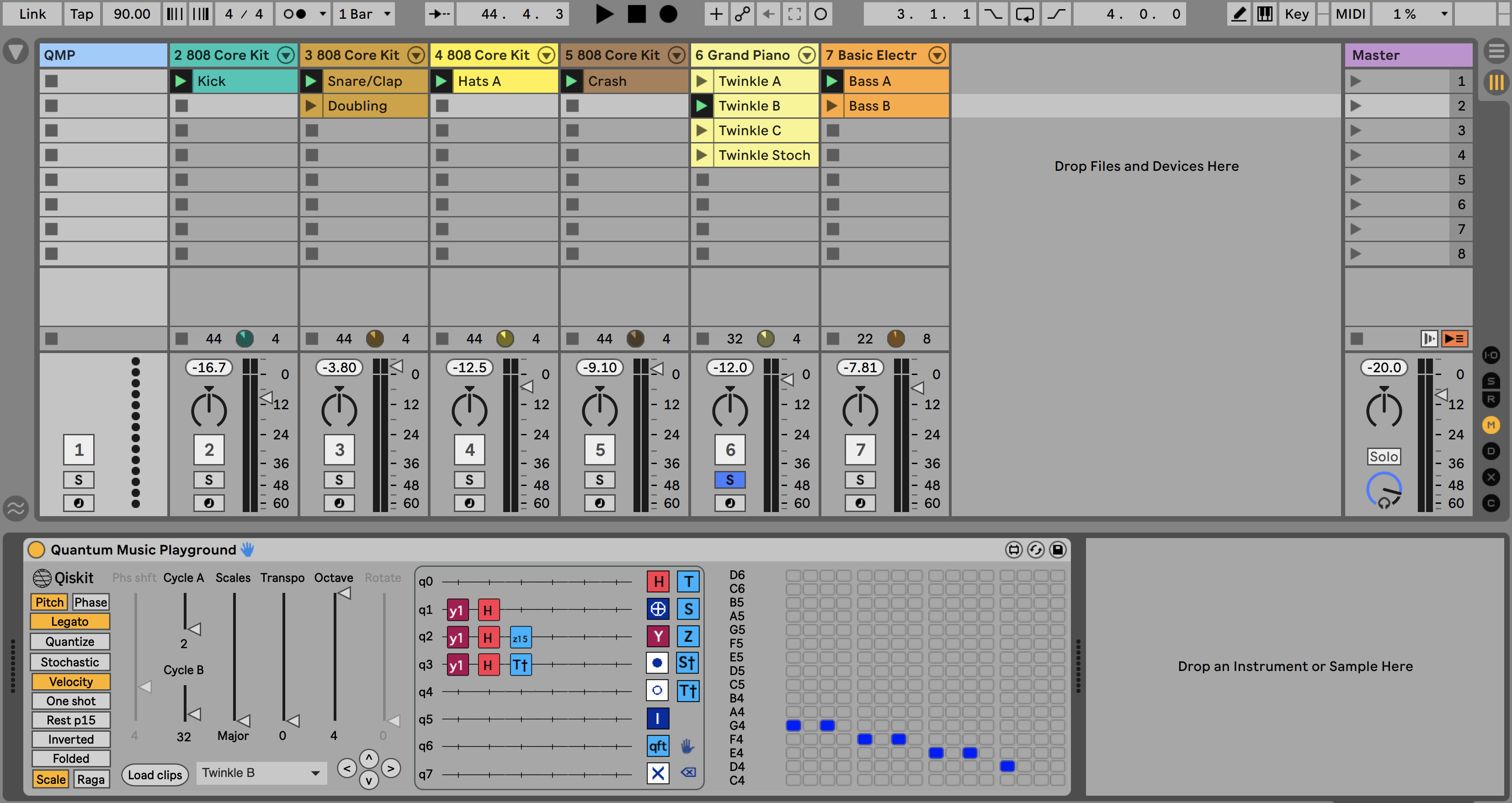 Twinkle song cymbal part