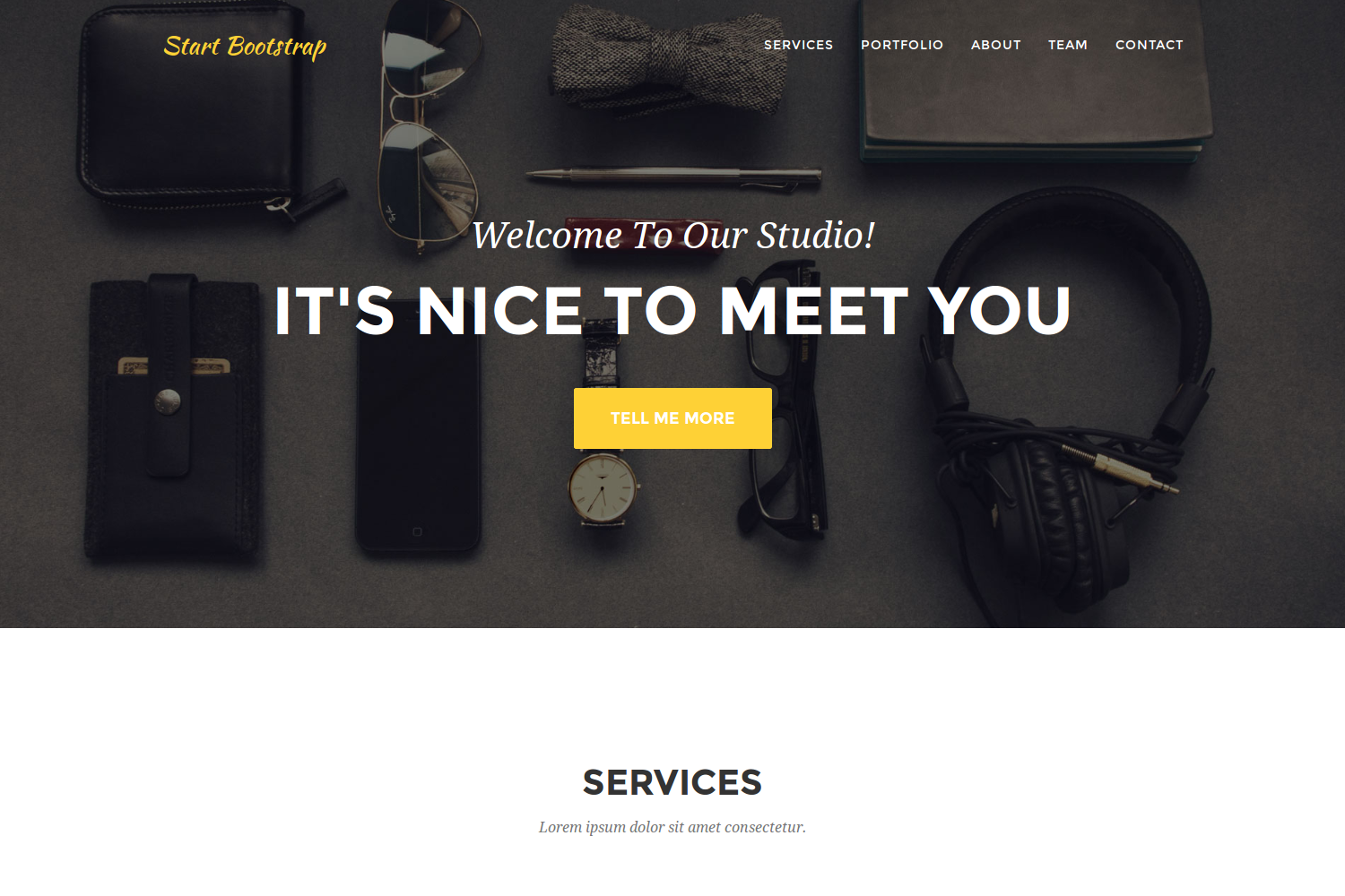 Agency Theme screenshot