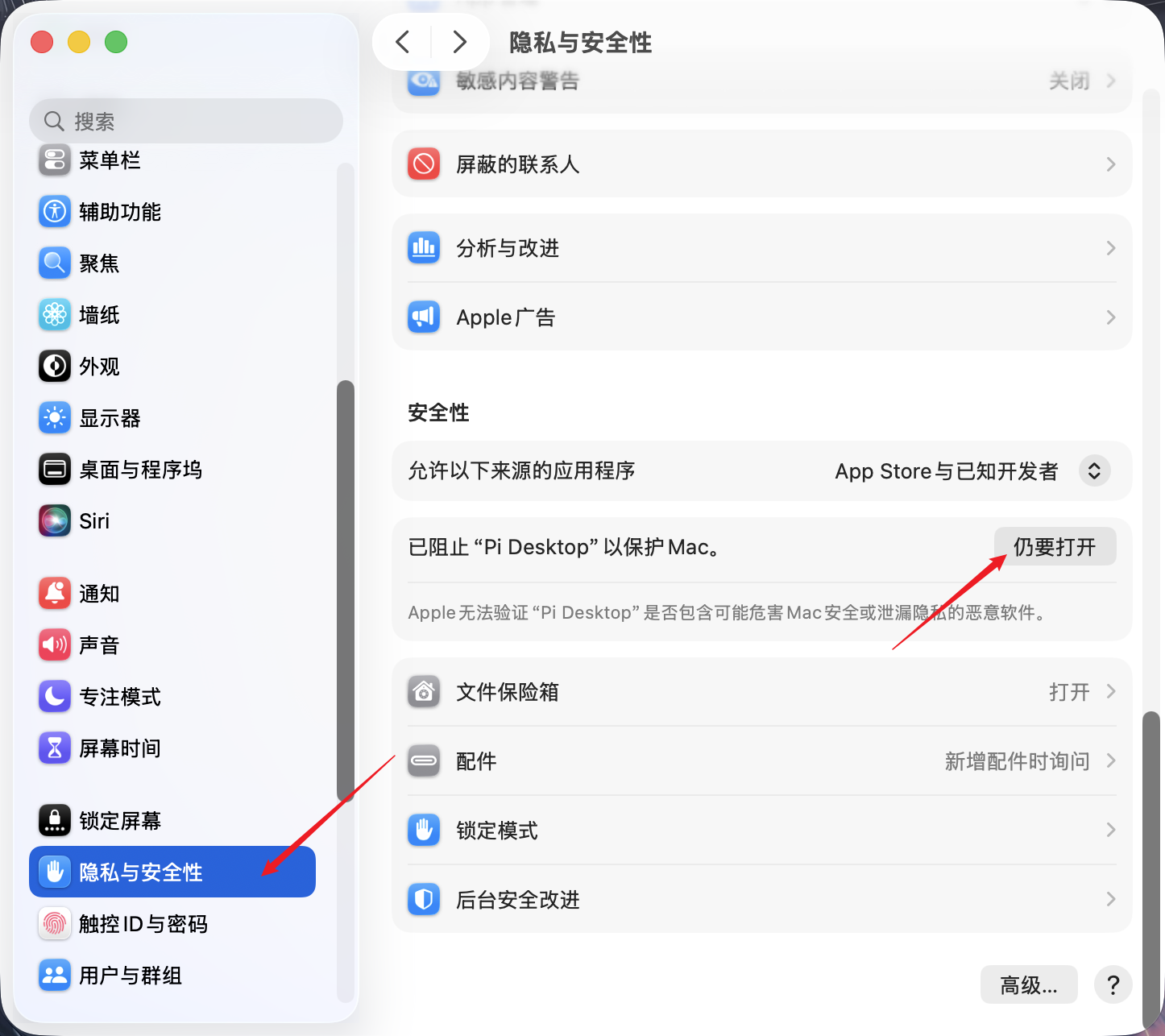 macOS Open Anyway