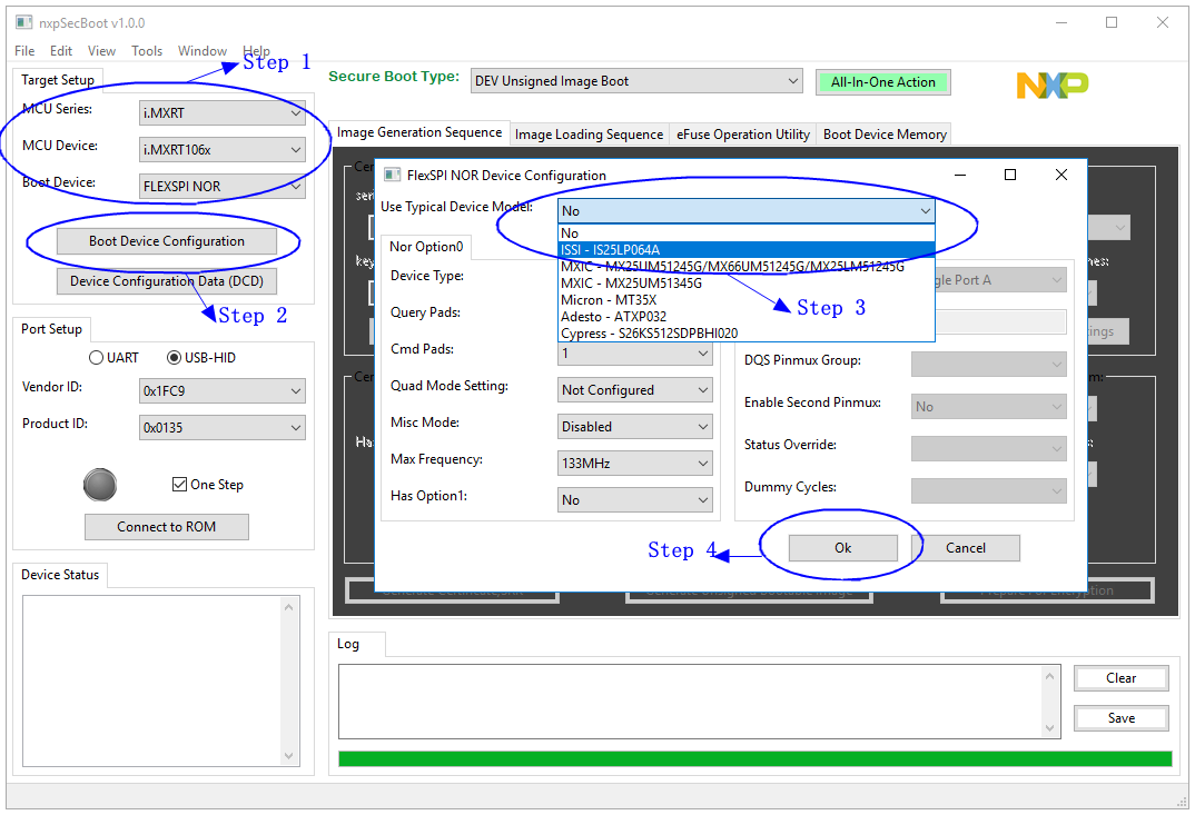 NXP-MCUBootUtility_flexspiNorCfgWin_e