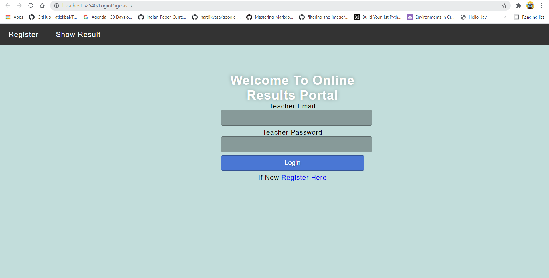 Login Page