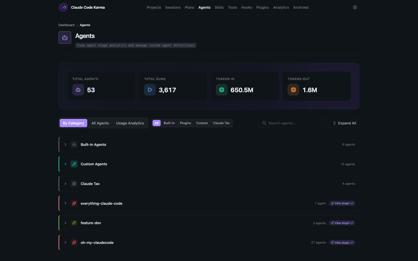 Agents Browser