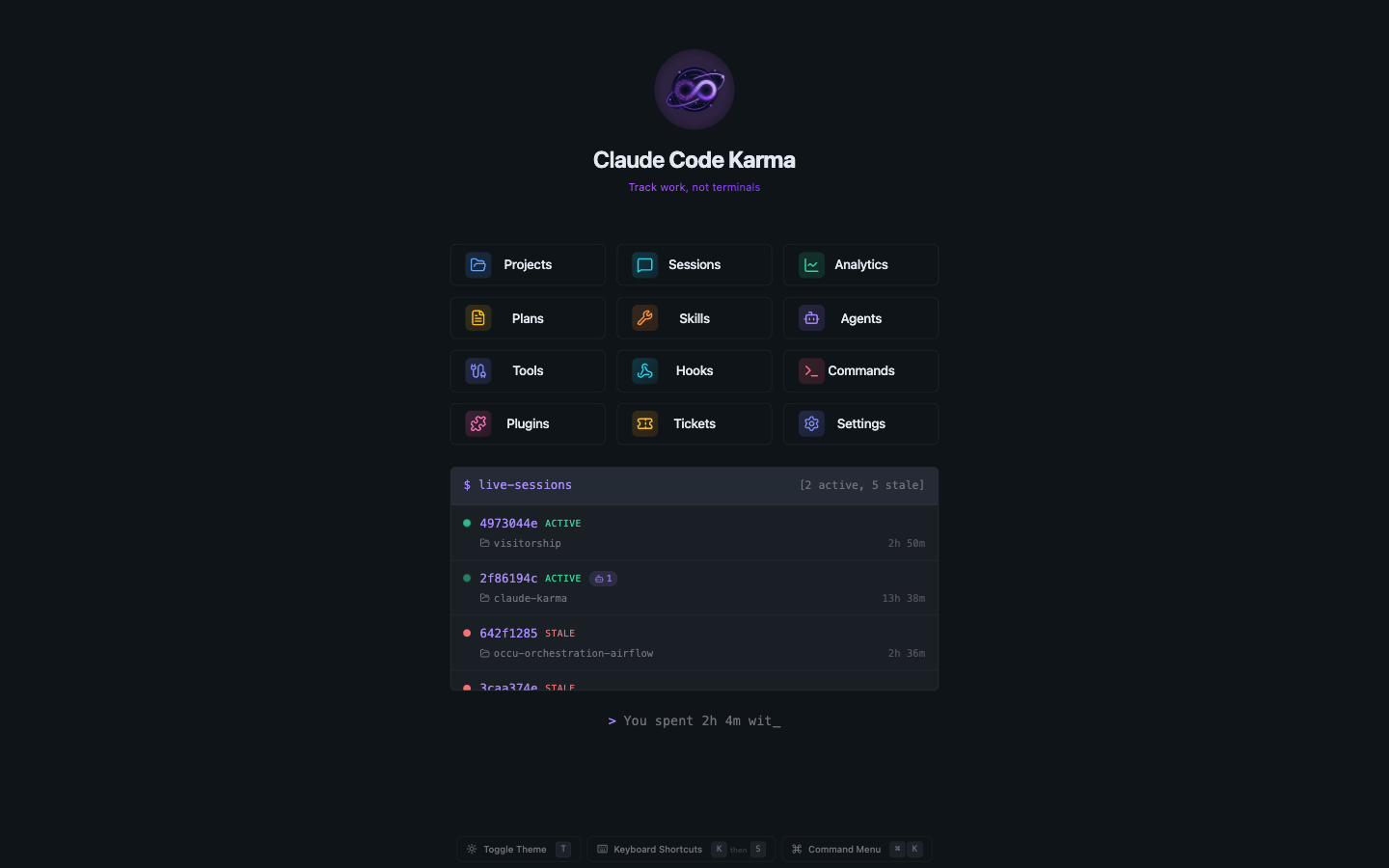 Claude Code Karma Dashboard