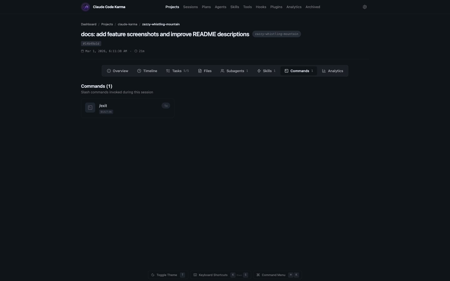 Session Commands