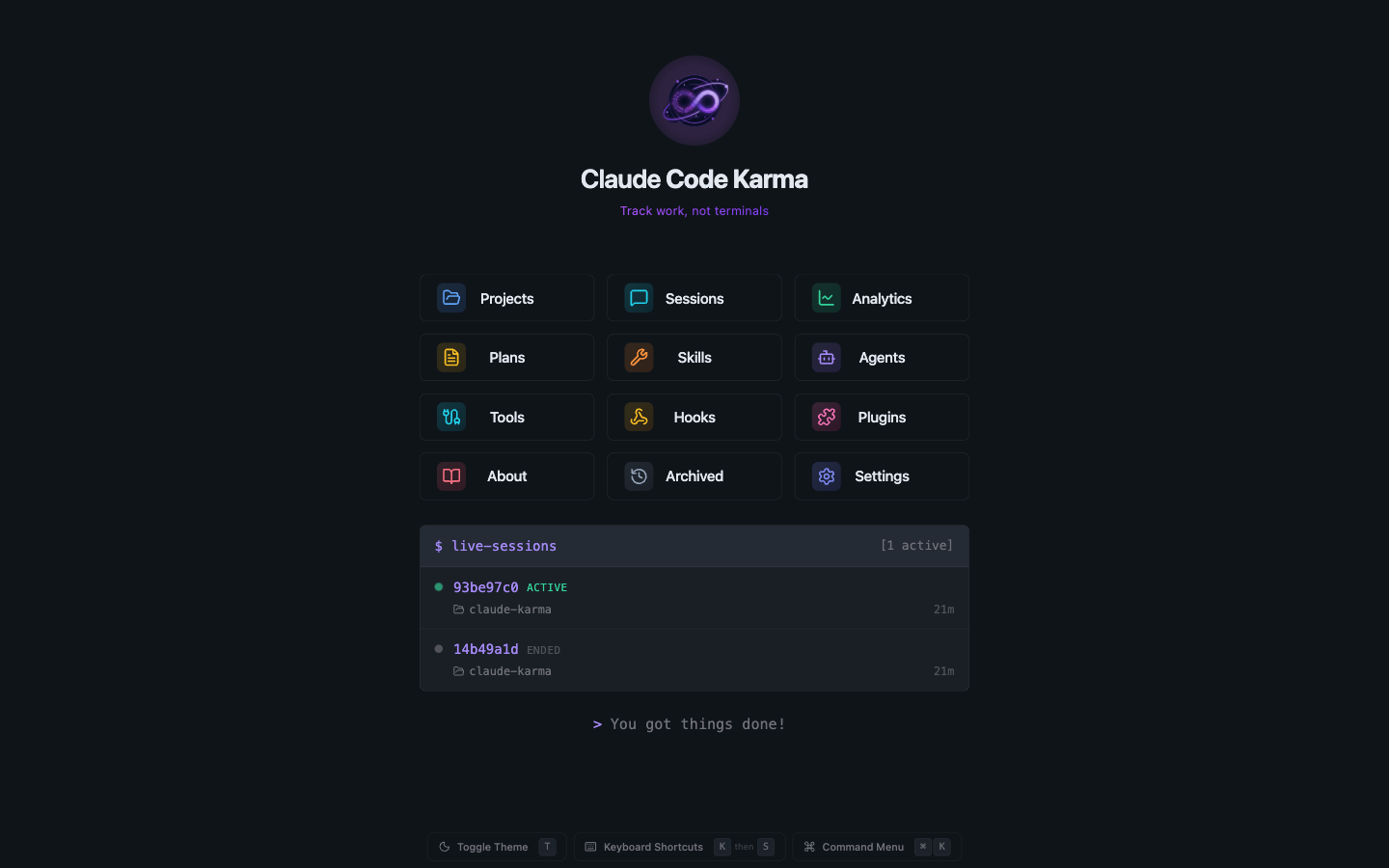 Claude Code Karma Dashboard