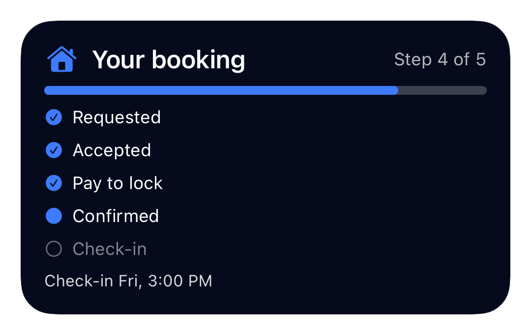 Booking Live Activity