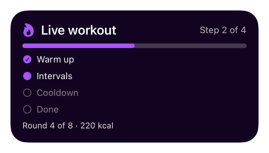 Fitness Live Activity