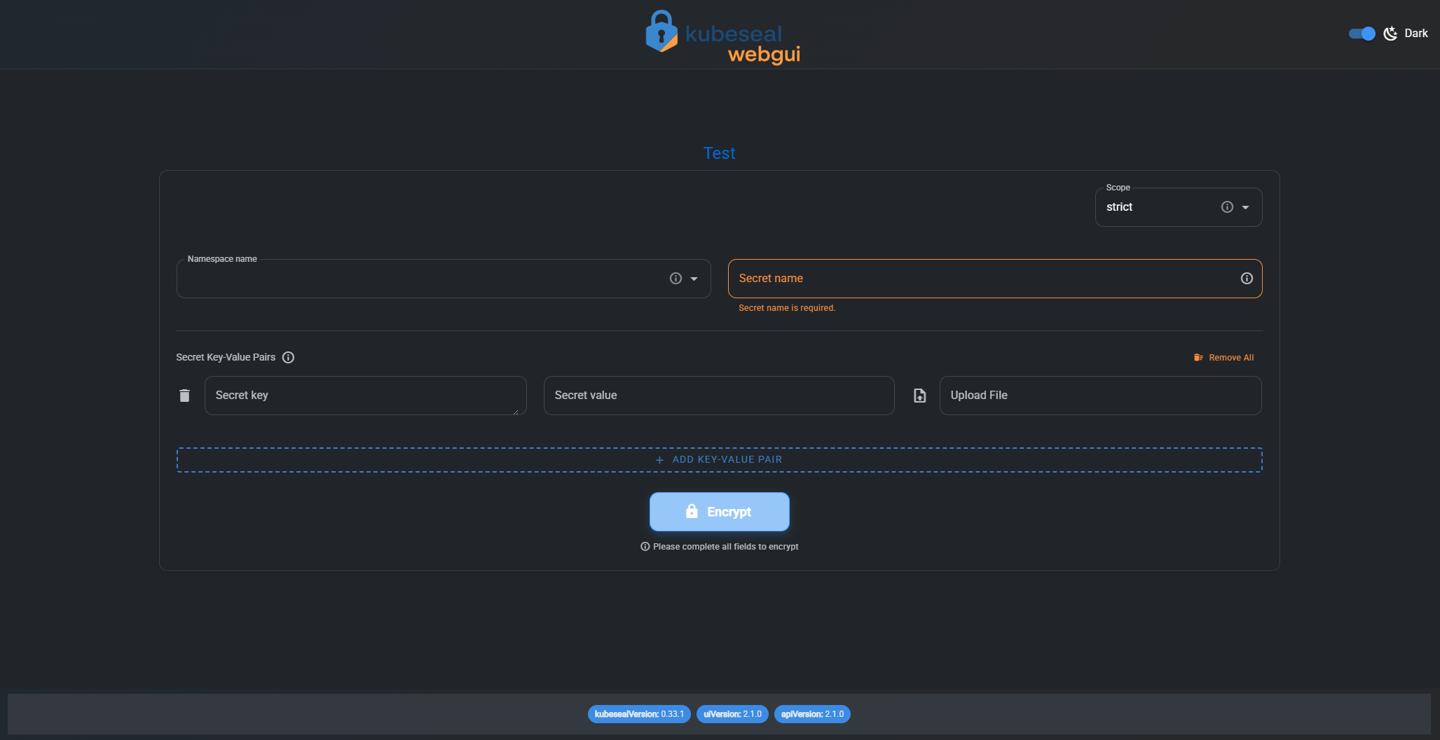 kubeseal-webgui demo