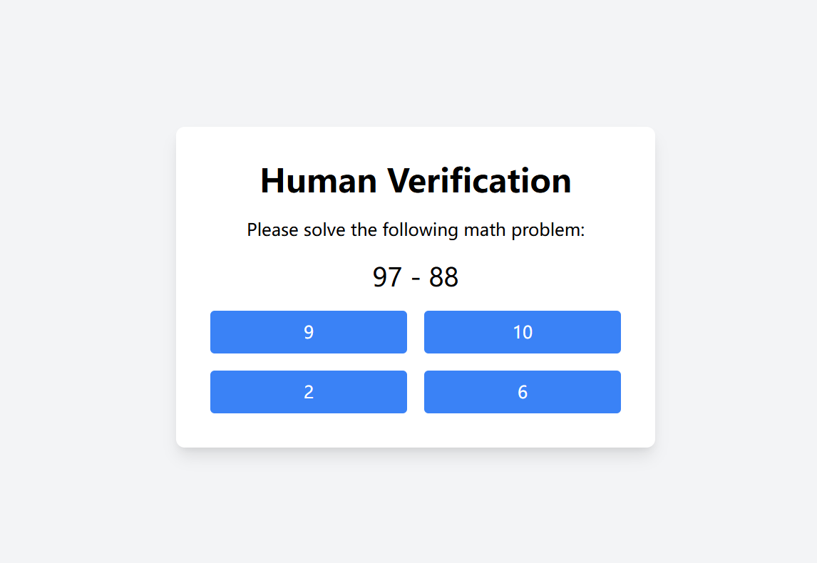Github jeckchen666 humanverificationsystem