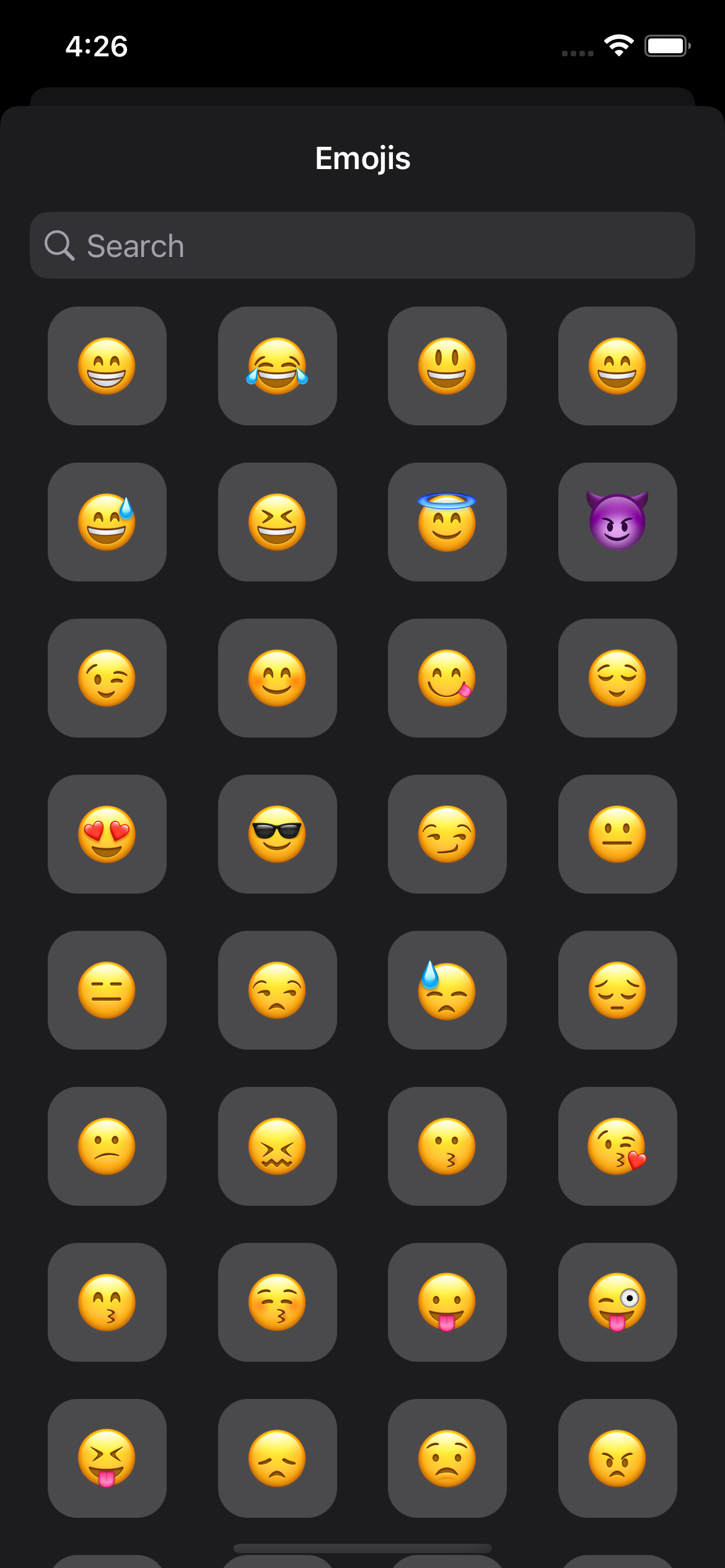 Emoji list