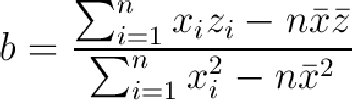 线性回归方程参数估计