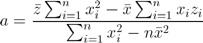 线性回归方程参数估计