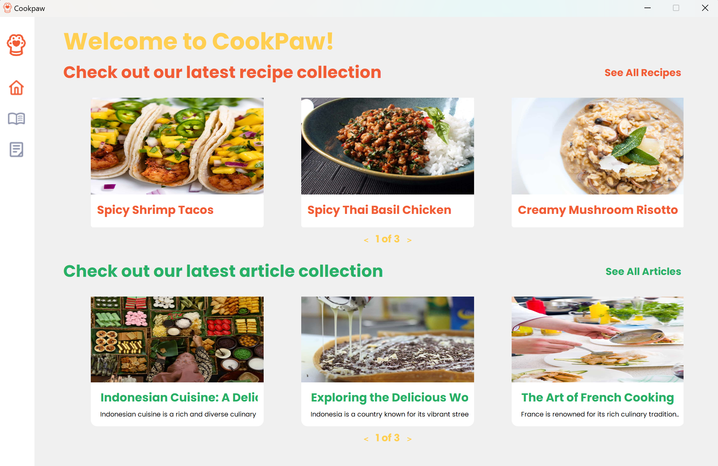 CookPaw Homepage