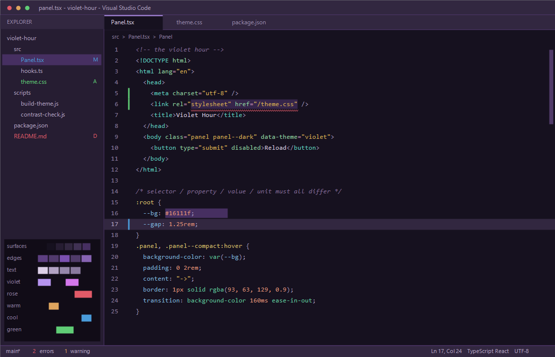HTML and CSS