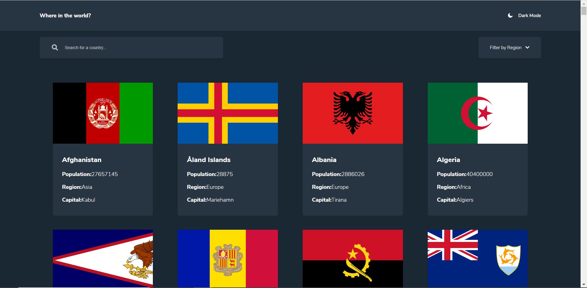 GitHub - Jehaann-Manzanares/FlagsCountriesWithReact: Bandera y detalles ...