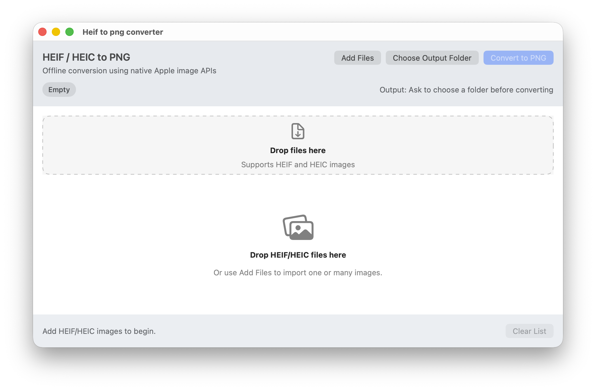HEIF converter generated with Ironsmith.