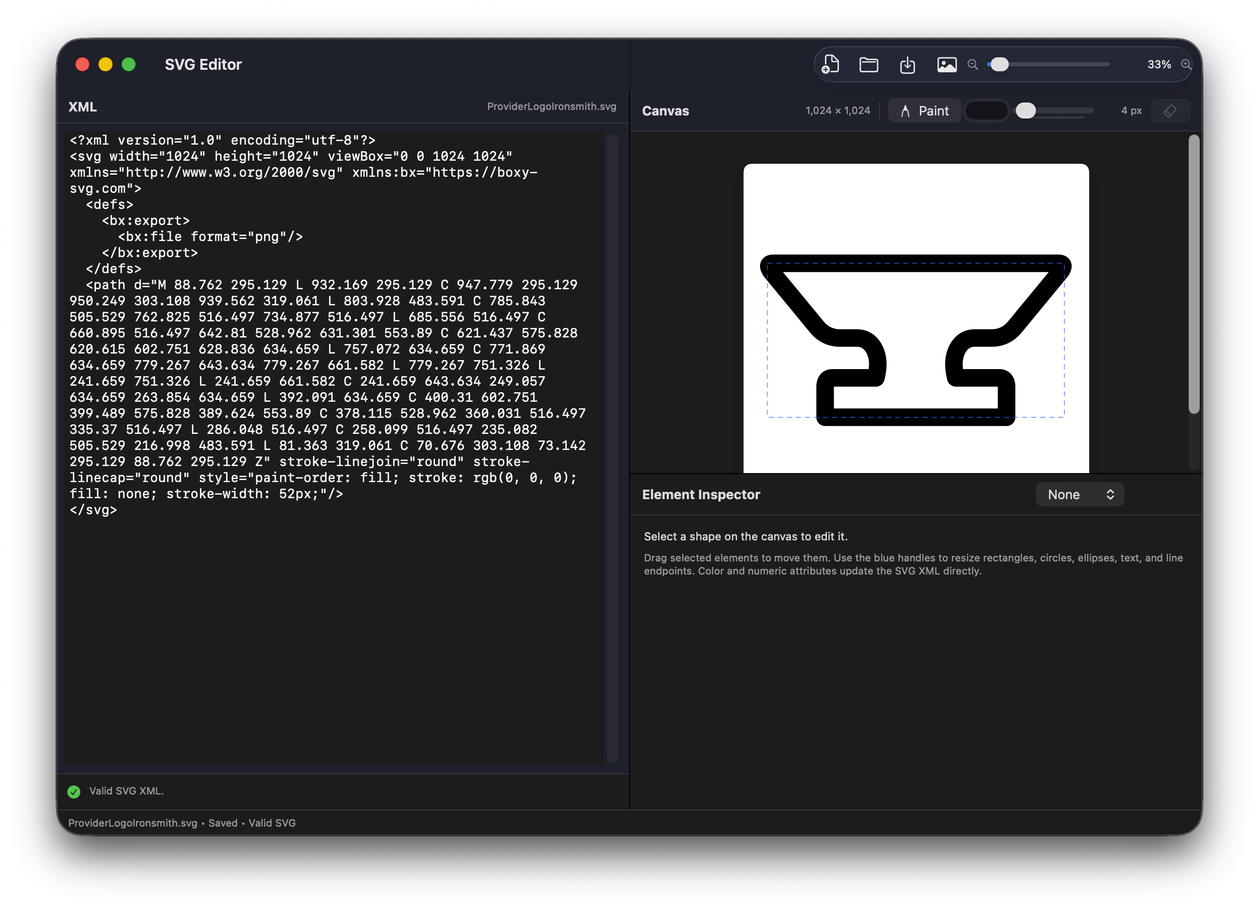 SVG editor generated with Ironsmith.