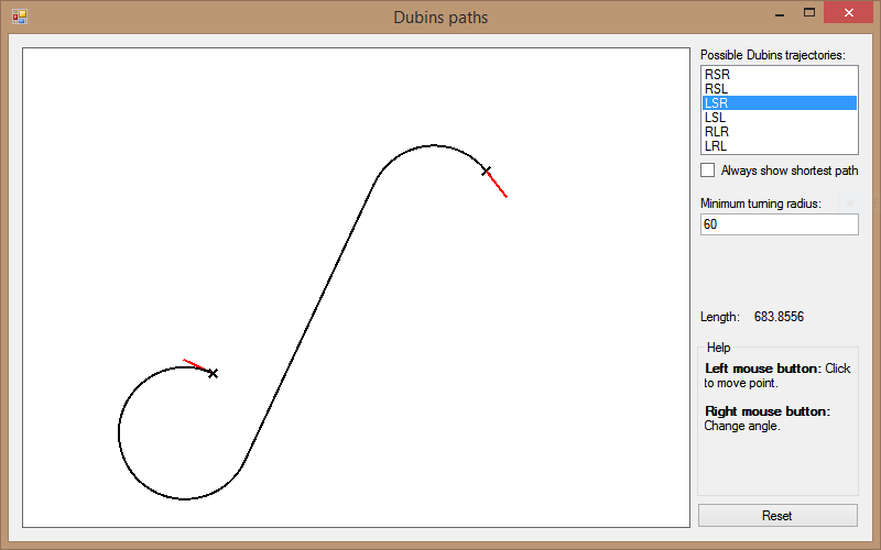 This should show a LSR Dubins path :/