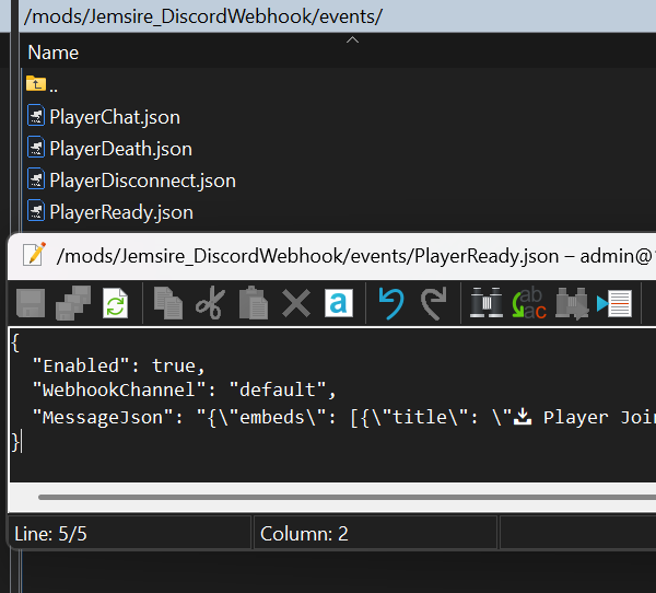 Event Configuration Files