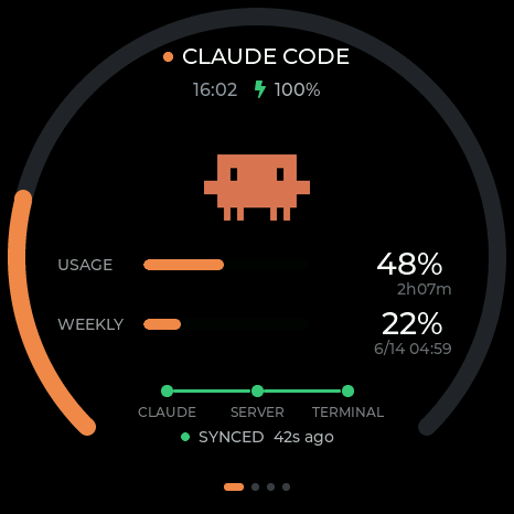 TokenGenie Claude Code usage screen