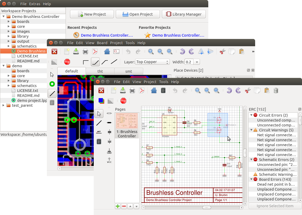 Board error. Программа для проектирования электроники. LIBREPCB. LIBREPCB Скриншоты. LIBREPCB vs KICAD.