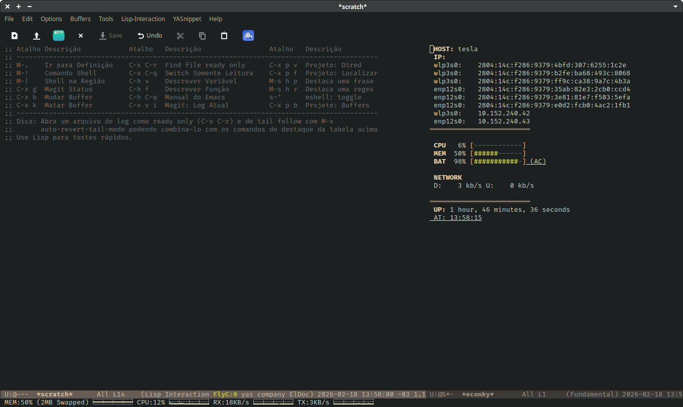 Screenshot Emacs 28.2