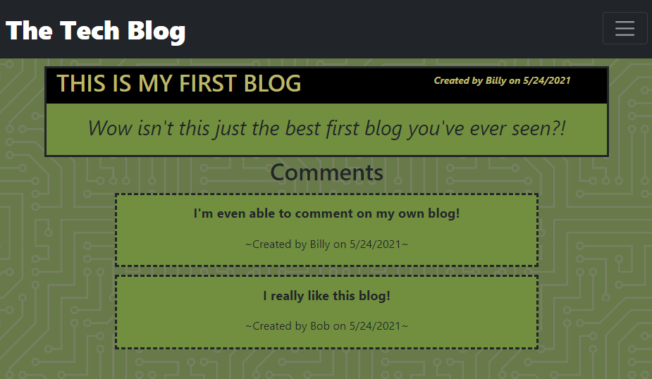 An example blog: