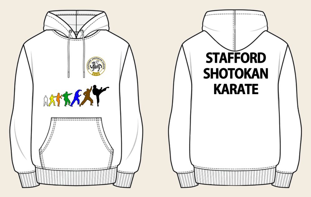 Hoodie design 3, Colour Grades, in Arctic White, front and back