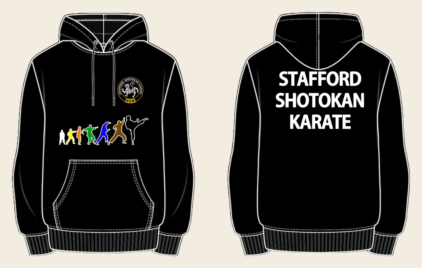 Hoodie design 3, Colour Grades, in Black, front and back