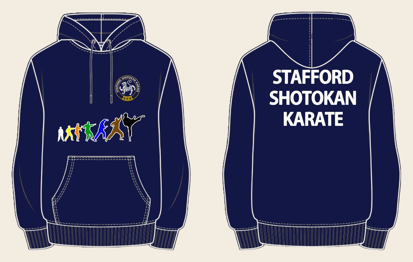 Hoodie design 3, Colour Grades, in New French Navy, front and back