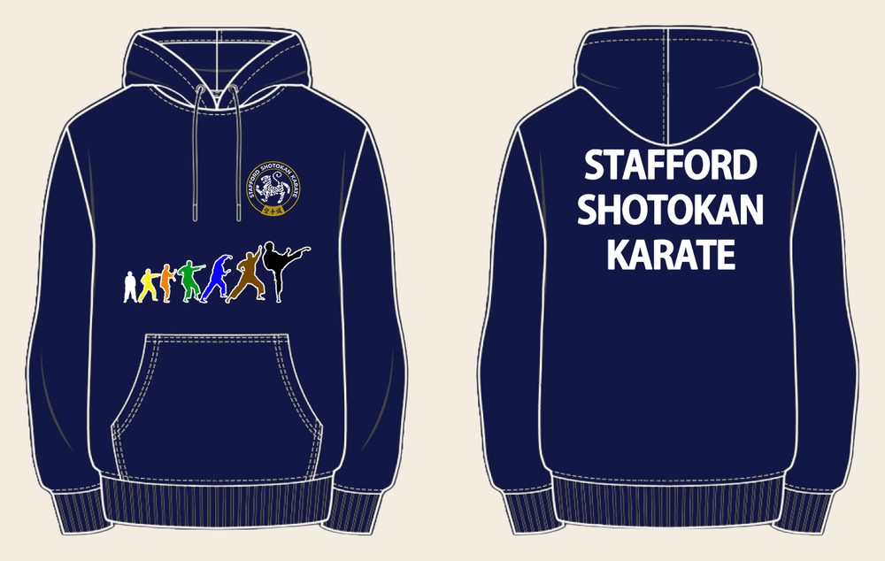 Hoodie design 3, Colour Grades, in New French Navy, front and back