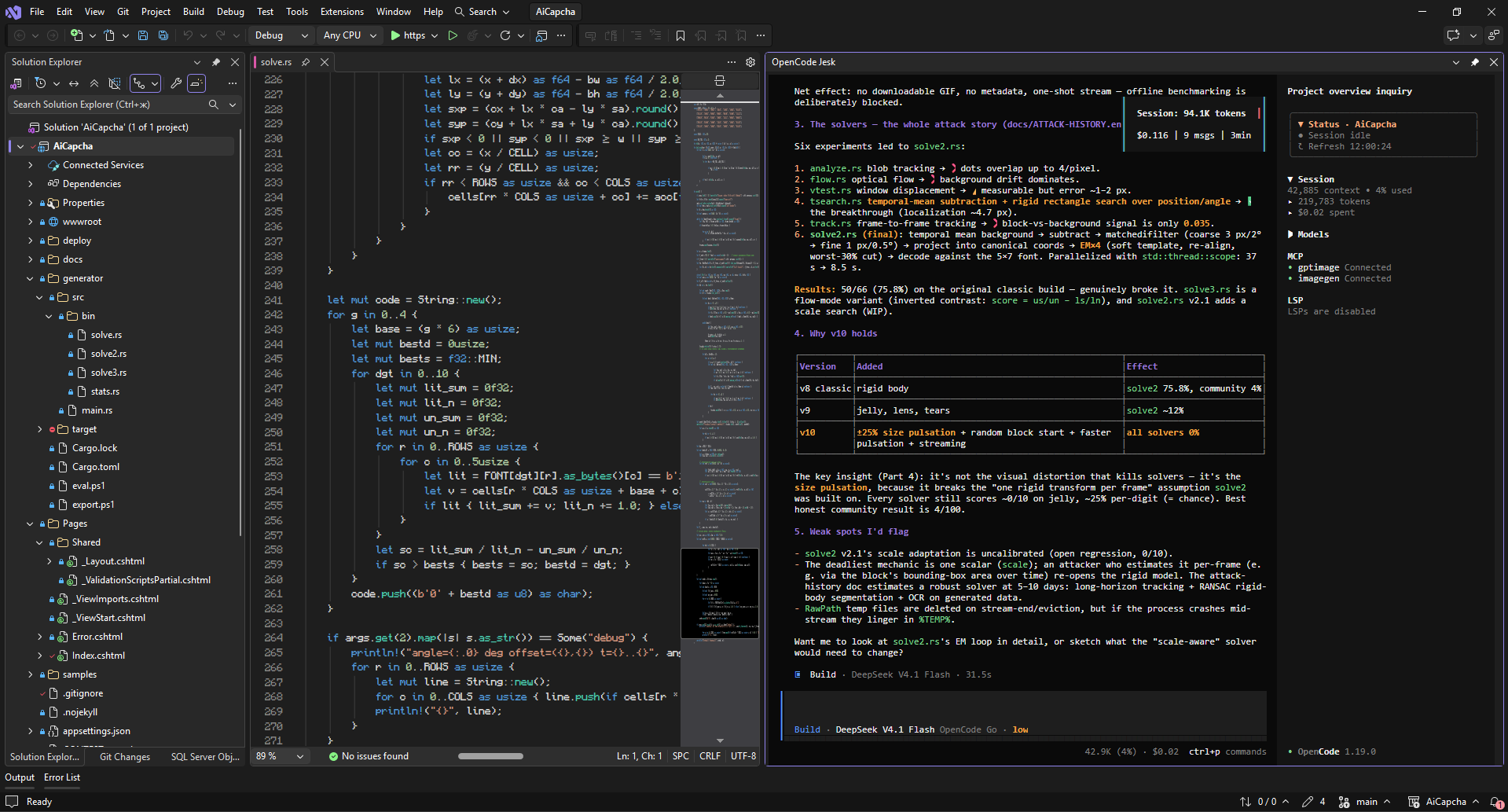 OpenCode Jesk — CLI (terminal) panel