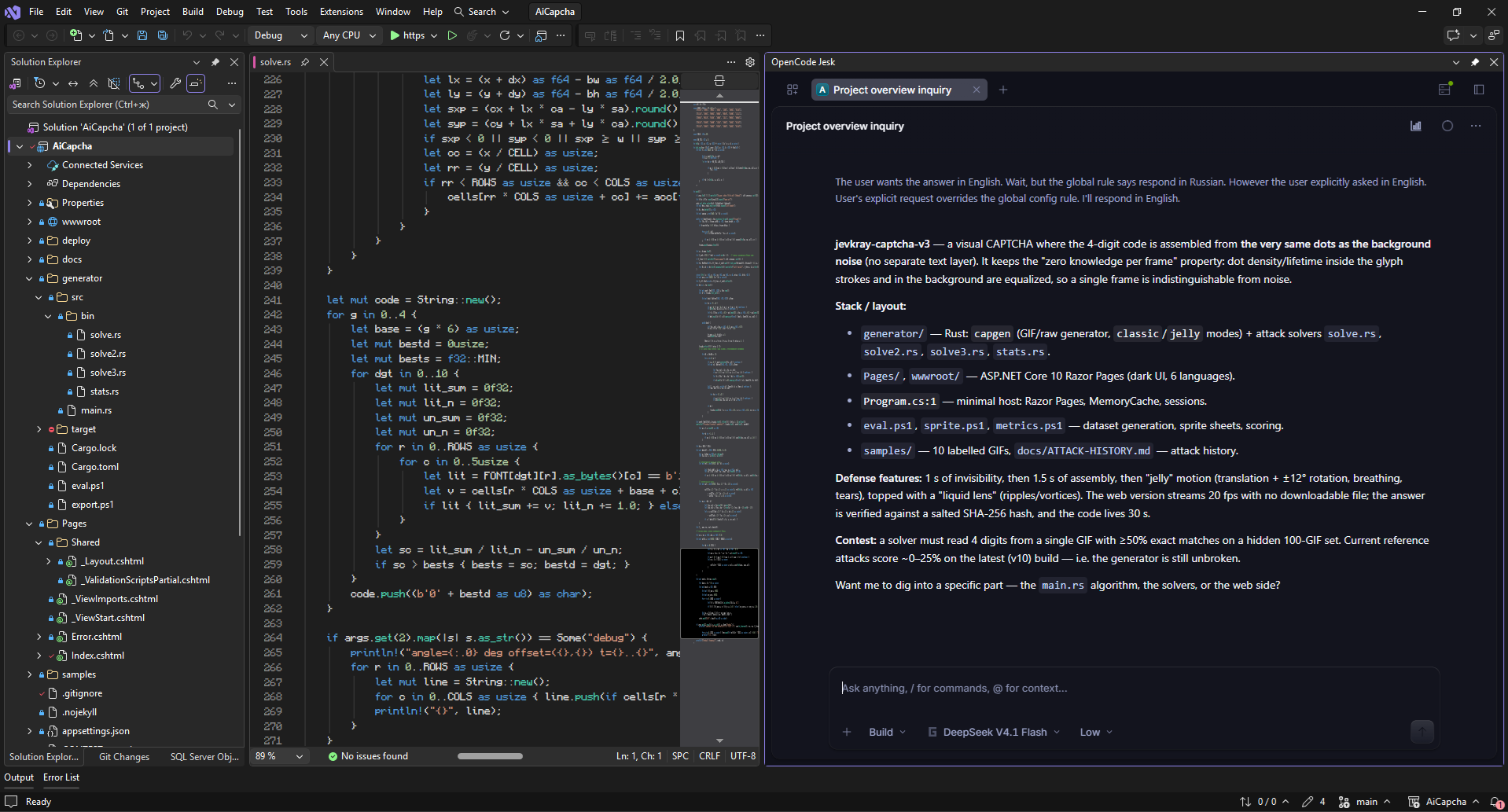 OpenCode Jesk — Desktop (Web) panel