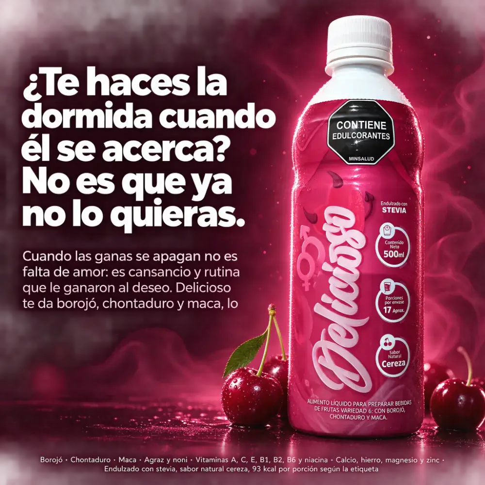 Delicioso frasco frontal