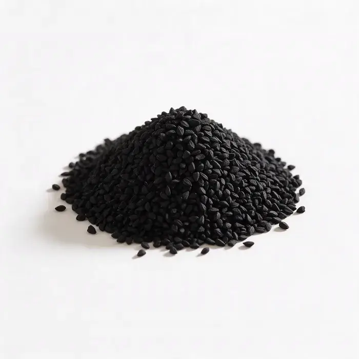 Ethiopian Black Seed Oil (aceite de semilla negra etíope, Nigella sativa) 50 mg por cápsula blanda