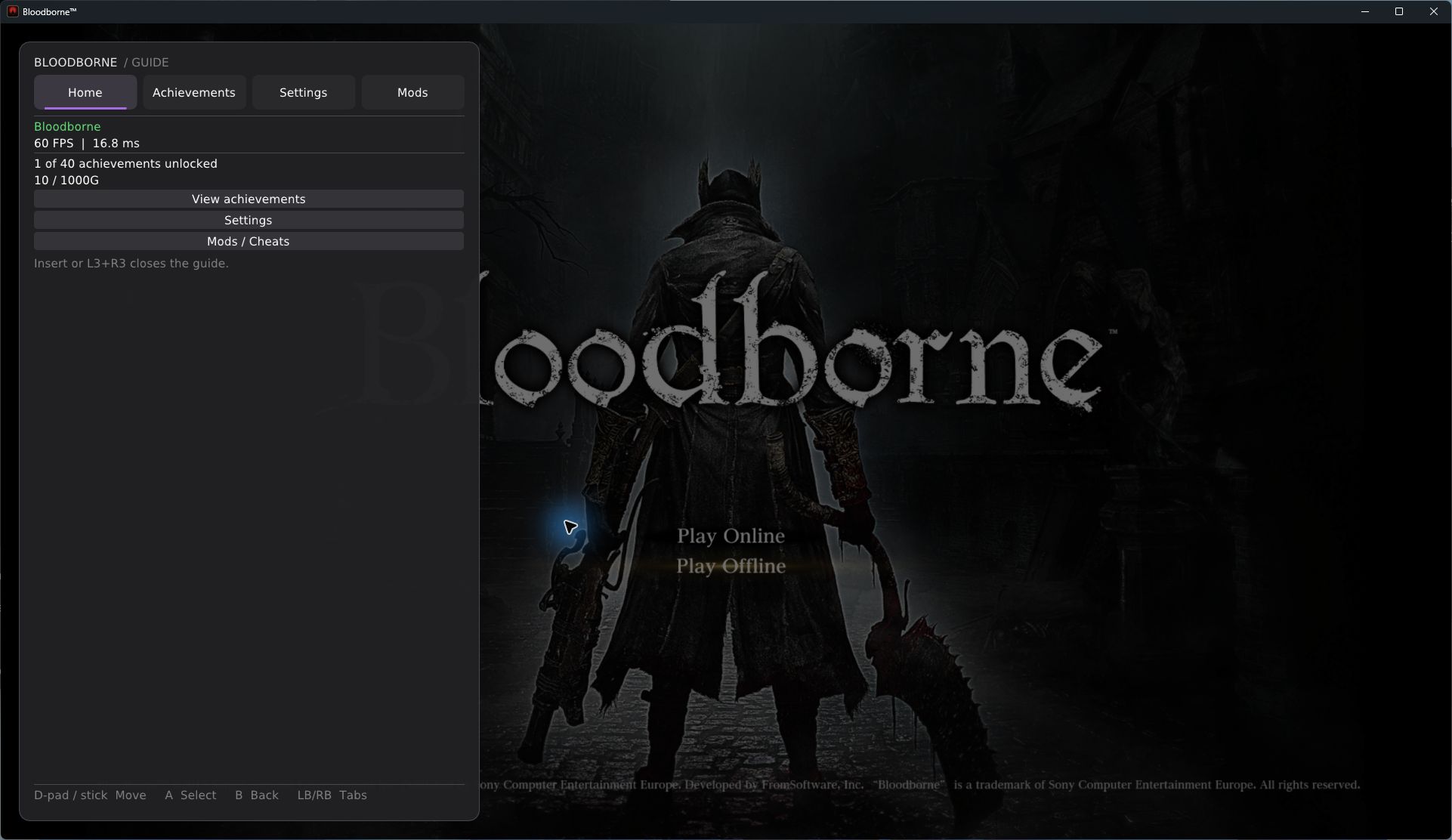 In-game guide