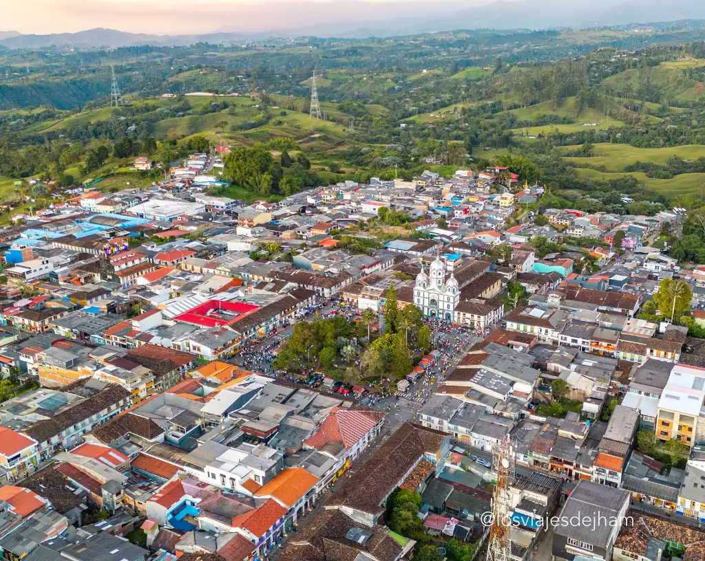 Filandia Quindío vista aérea Vista aérea de Filandia