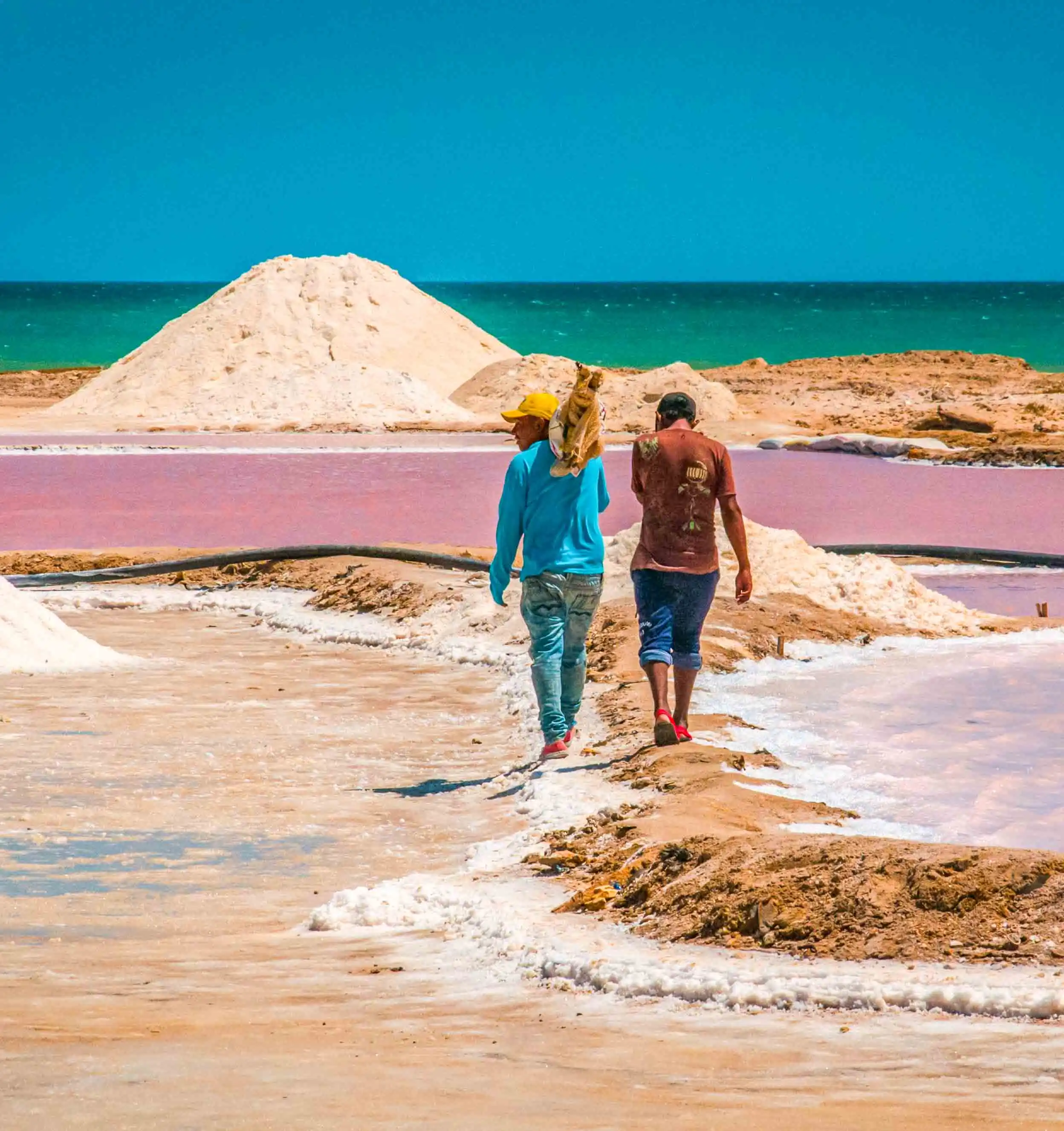 Extracción de sal indígenas Wayuu